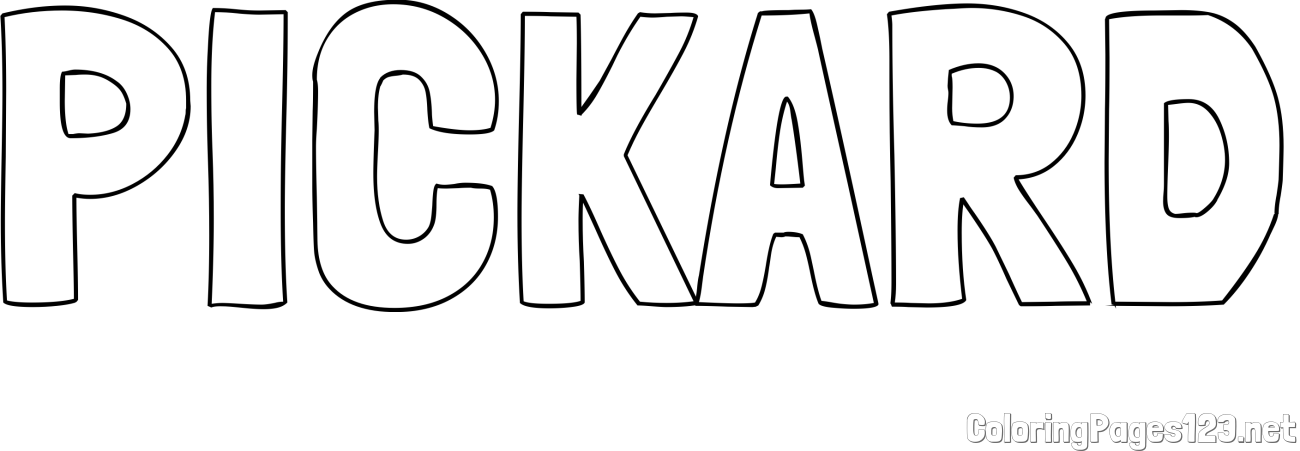 PICKARD Coloring Page