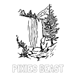 Online Created Coloring Page - PIXIES BEAST Coloring Page alongside Simple Waterfall Coloring Page