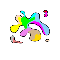COLORED COLORING - Coloring Page of a Stain 😁