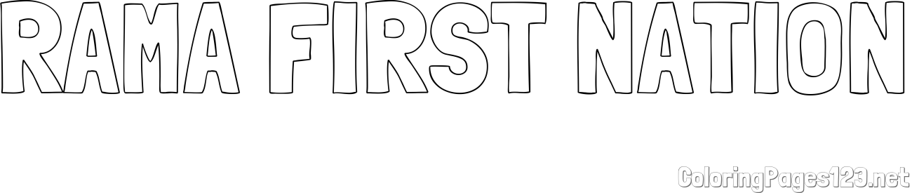 RAMA FIRST NATION Coloring Page