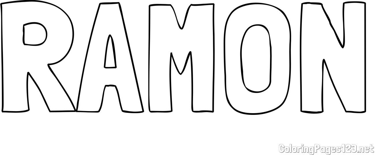 RAMON Coloring Page
