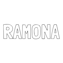 Online Created Coloring Page - RAMONA Coloring Page