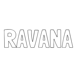 Online Created Coloring Page - RAVANA Coloring Page