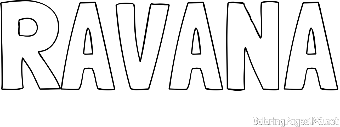 RAVANA Coloring Page