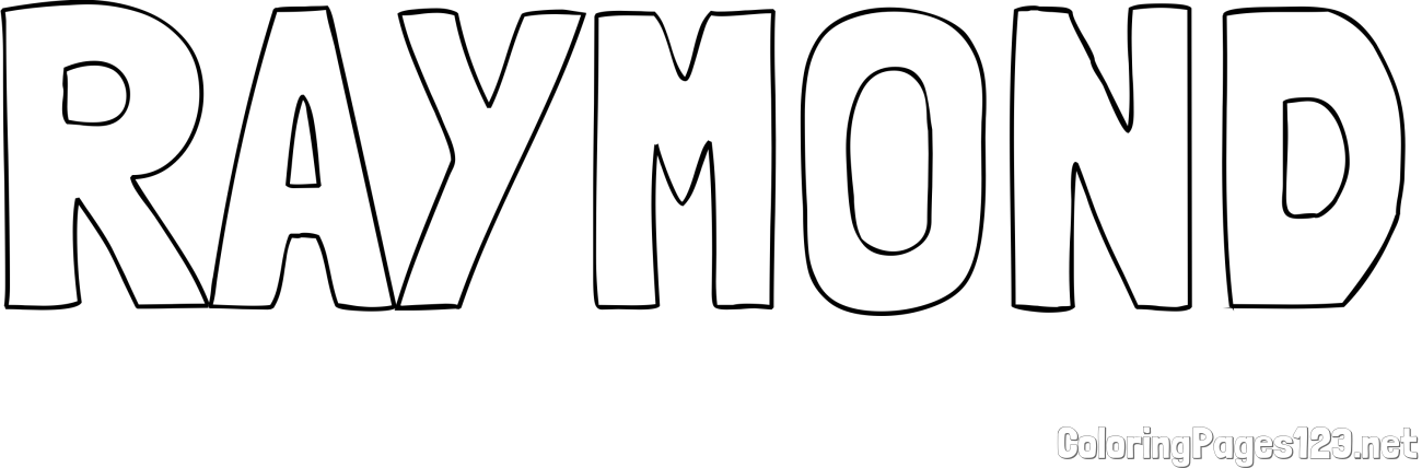RAYMOND Coloring Page