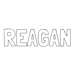 Online Created Coloring Page - REAGAN Coloring Page