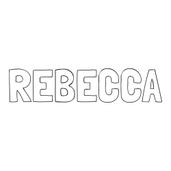 Online Created Coloring Page - REBECCA Coloring Page