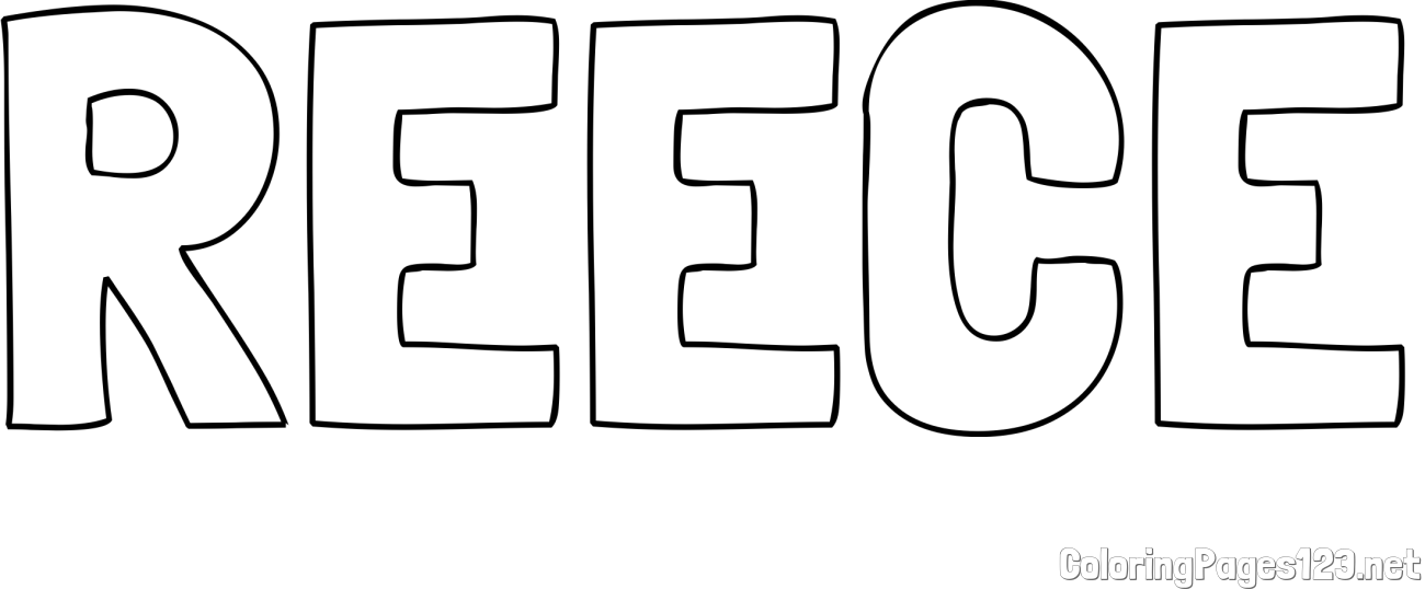 REECE Coloring Page