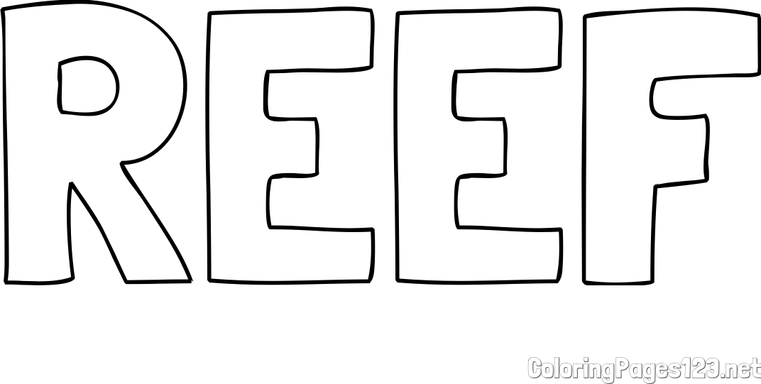 REEF Coloring Page