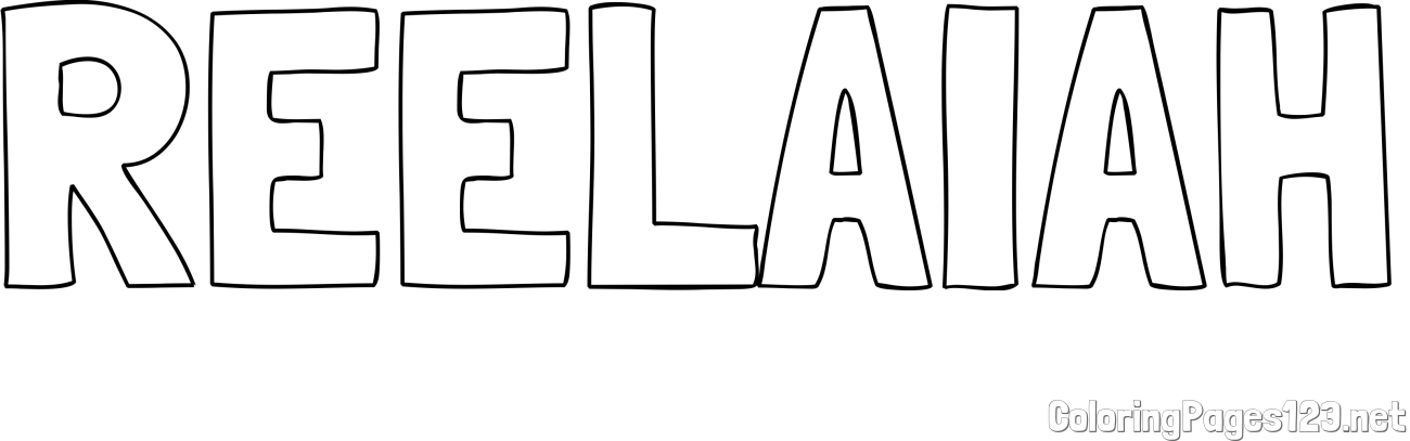 REELAIAH Coloring Page