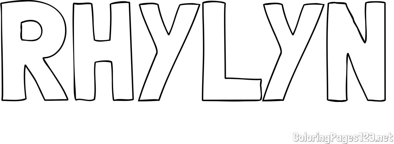RHYLYN Coloring Page