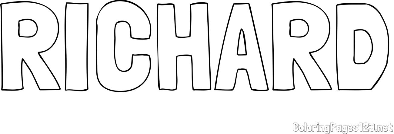 RICHARD Coloring Page