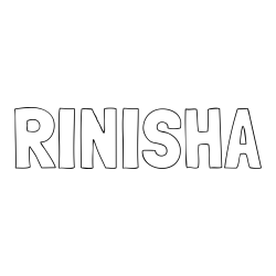 Online Created Coloring Page - RINISHA Coloring Page