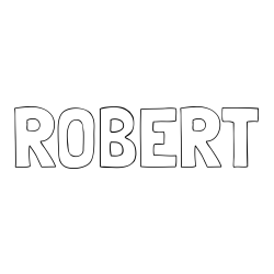 Online Created Coloring Page - ROBERT Coloring Page