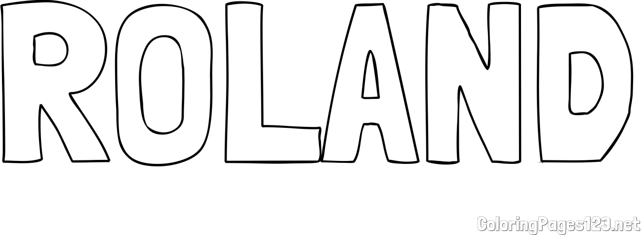 ROLAND Coloring Page