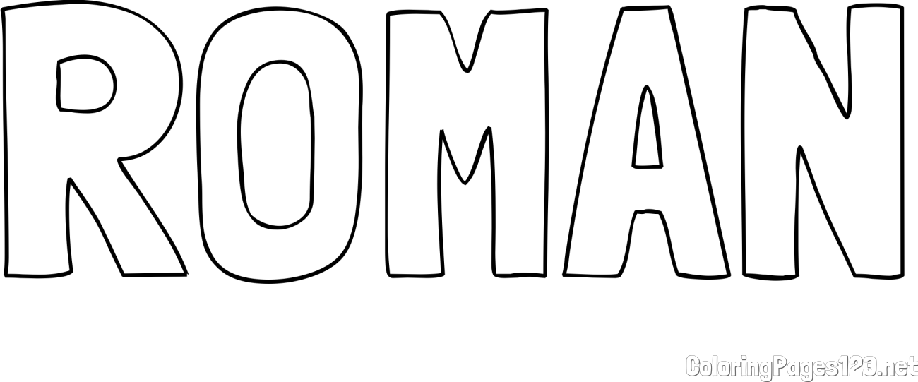 ROMAN Coloring Page