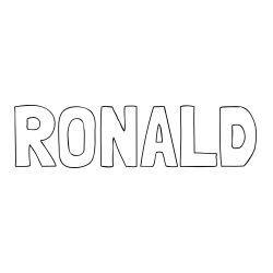 RONALD Coloring Page