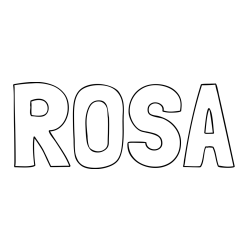Online Created Coloring Page - ROSA Coloring Page
