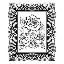 Rose Picture Coloring Page