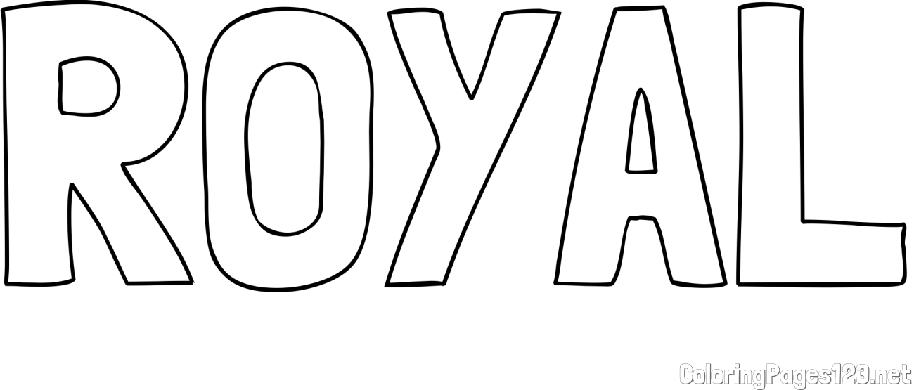 ROYAL Coloring Page
