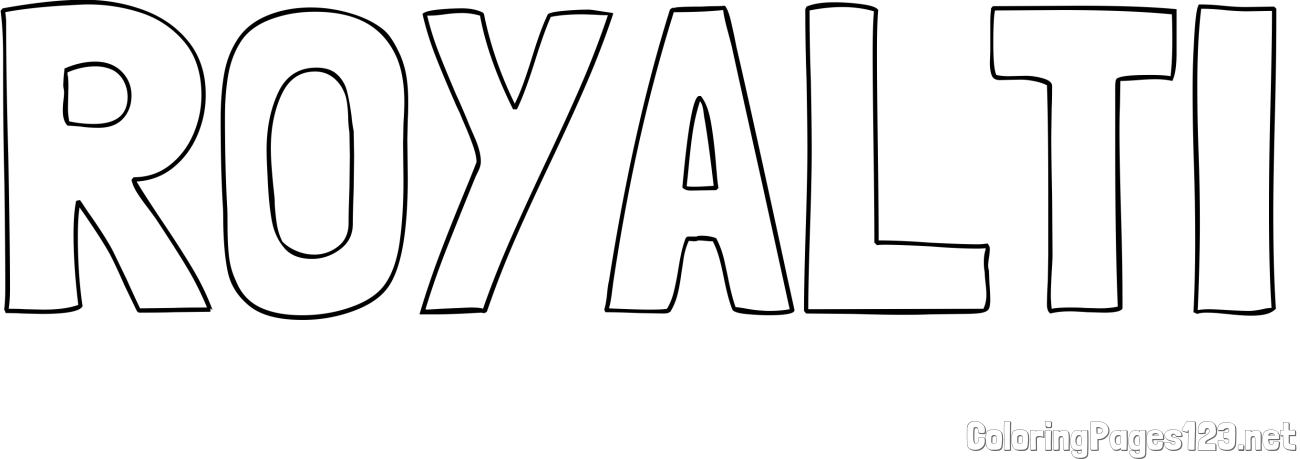 ROYALTI Coloring Page