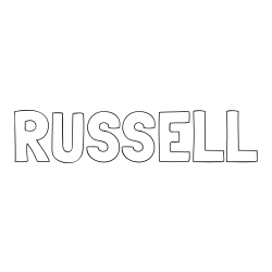 Online Created Coloring Page - RUSSELL Coloring Page