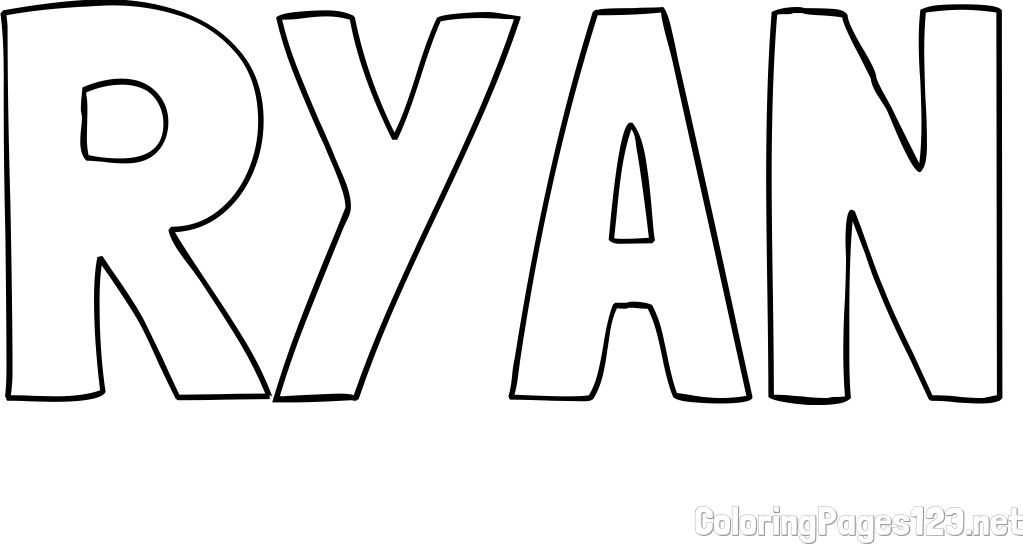 RYAN Coloring Page