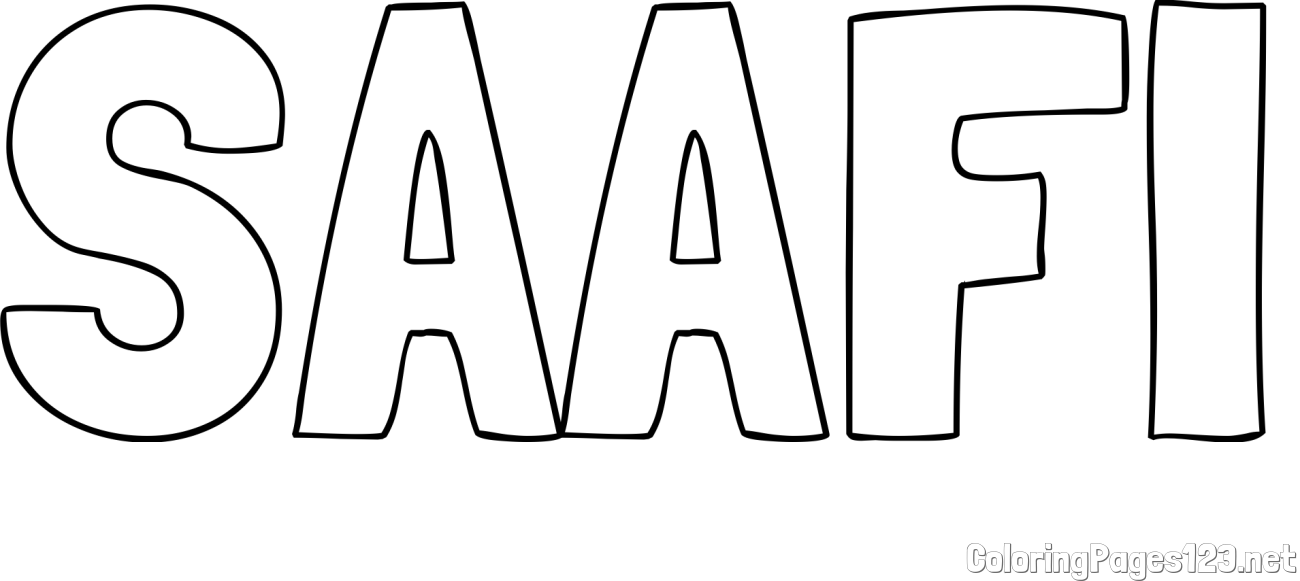 SAAFI Coloring Page