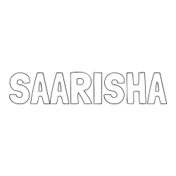 Online Created Coloring Page - SAARISHA Coloring Page