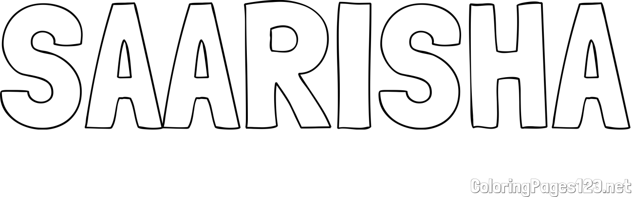 SAARISHA Coloring Page
