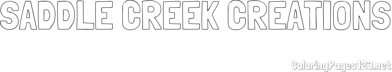 SADDLE CREEK CREATIONS Coloring Page