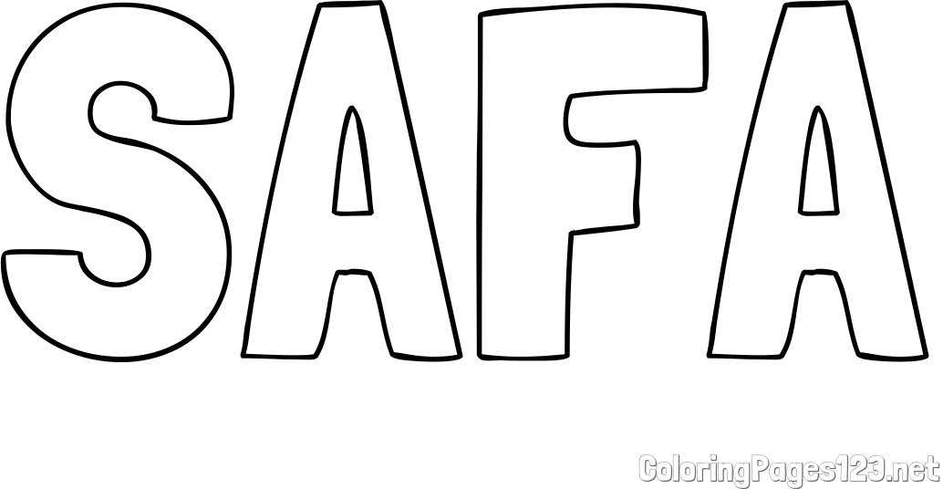 SAFA Coloring Page