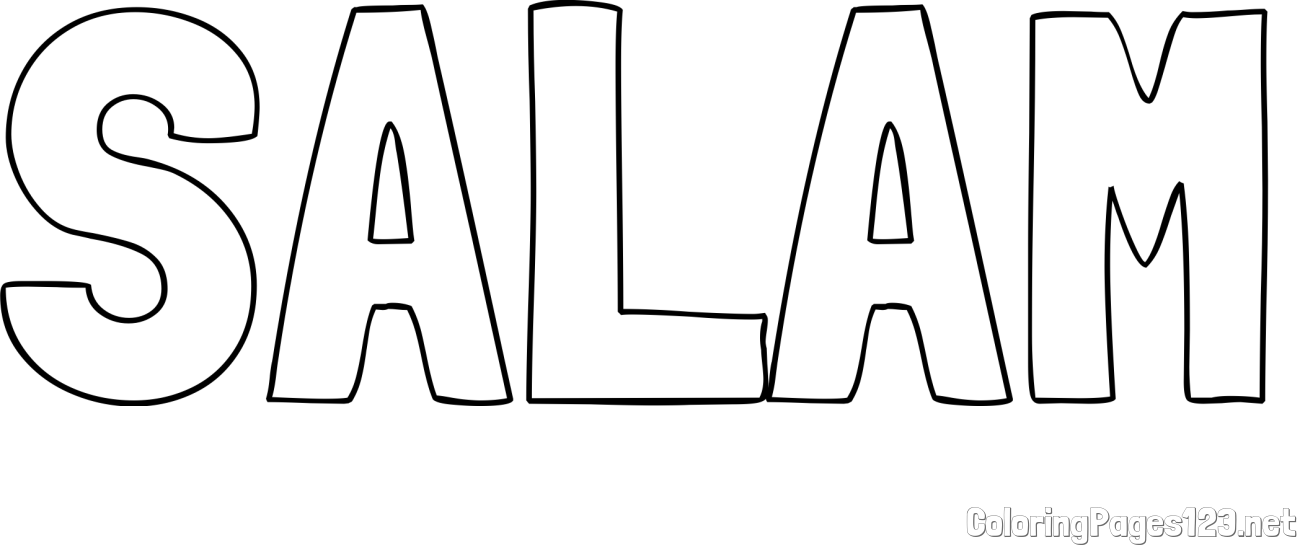 SALAM Coloring Page