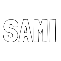 Online Created Coloring Page - SAMI Coloring Page