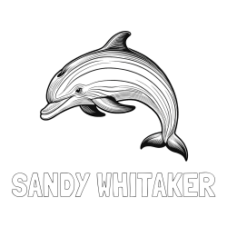 Online Created Coloring Page - SANDY WHITAKER Coloring Page and Coloring Page of a Beautiful Dolphin