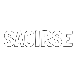 Online Created Coloring Page - SAOIRSE Coloring Page