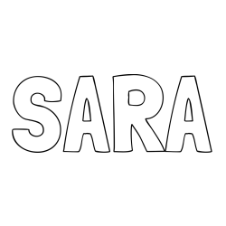 Online Created Coloring Page - SARA Coloring Page