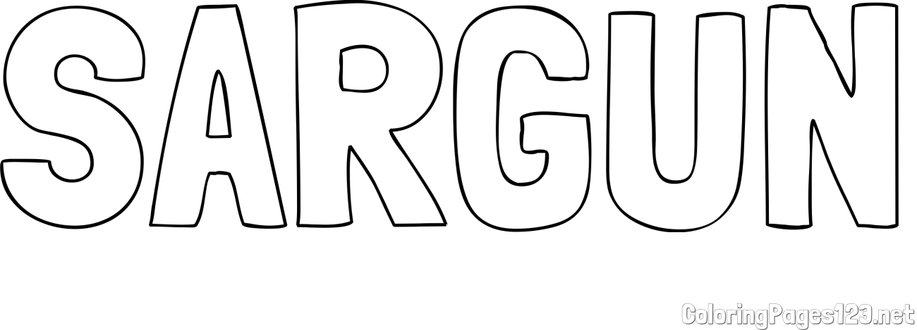 SARGUN Coloring Page