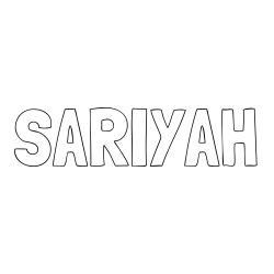 Online Created Coloring Page - SARIYAH Coloring Page