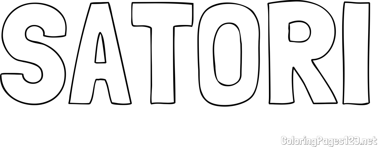 SATORI Coloring Page