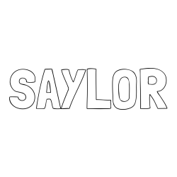 Online Created Coloring Page - SAYLOR Coloring Page