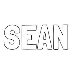 Online Created Coloring Page - SEAN Coloring Page