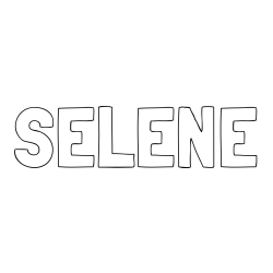 Online Created Coloring Page - SELENE Coloring Page