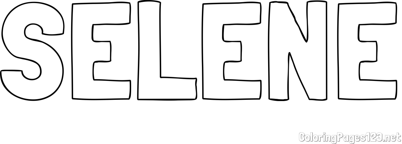 SELENE Coloring Page