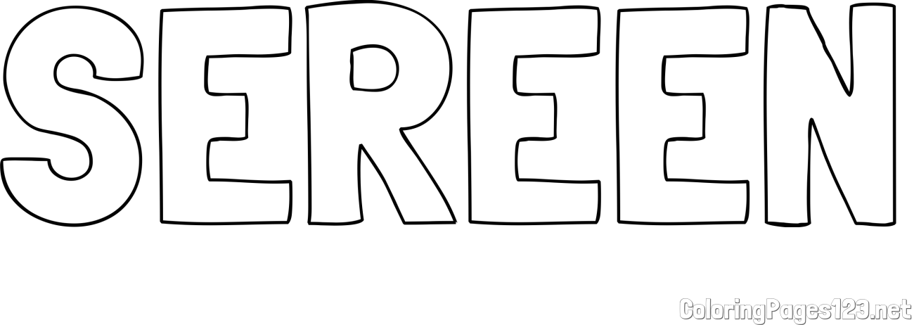 SEREEN Coloring Page