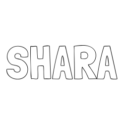 Online Created Coloring Page - SHARA Coloring Page