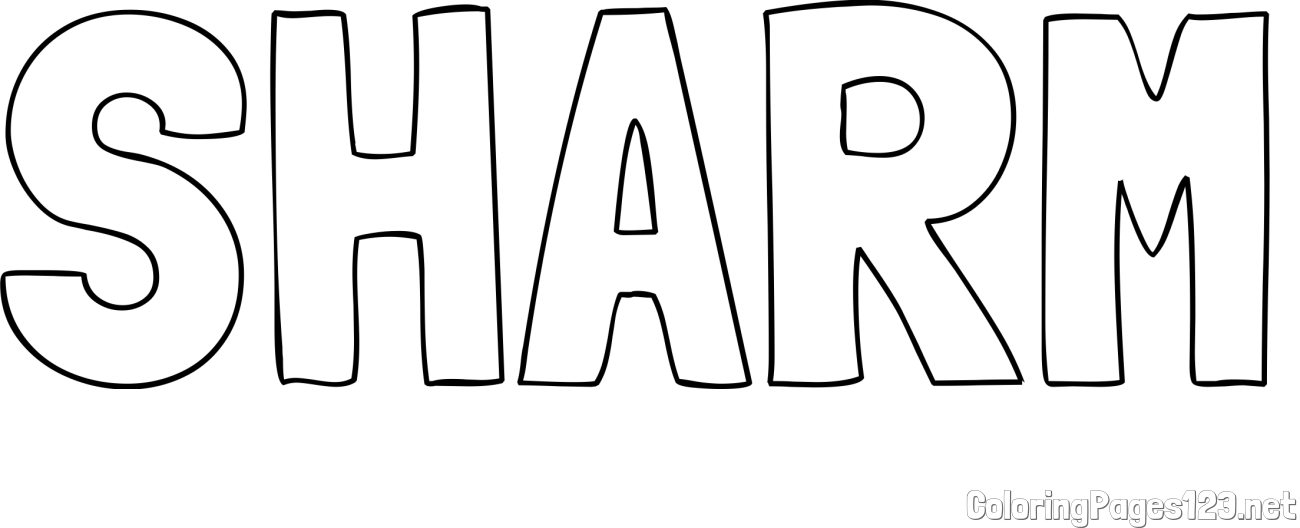 SHARM Coloring Page