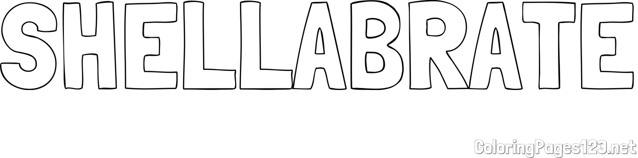 SHELLABRATE Coloring Page