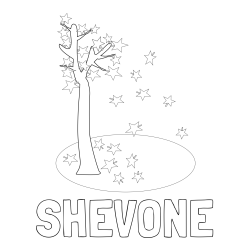 Online Created Coloring Page - SHEVONE Coloring Page and Autumn Tree Coloring Page for Kids