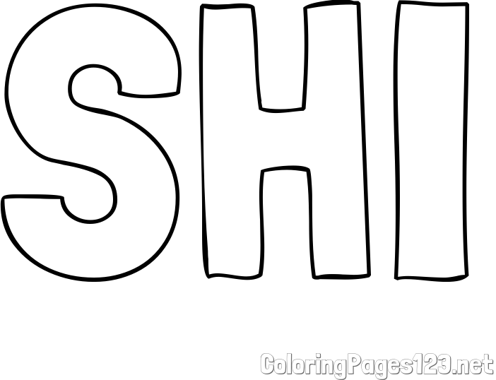 SHI Coloring Page